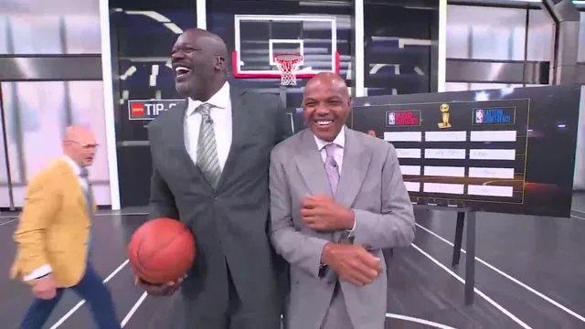 Charles Barkley: "Should we be standing this close to Shaq?... He's been hanging out with Kash Patel. That's dangerous."
